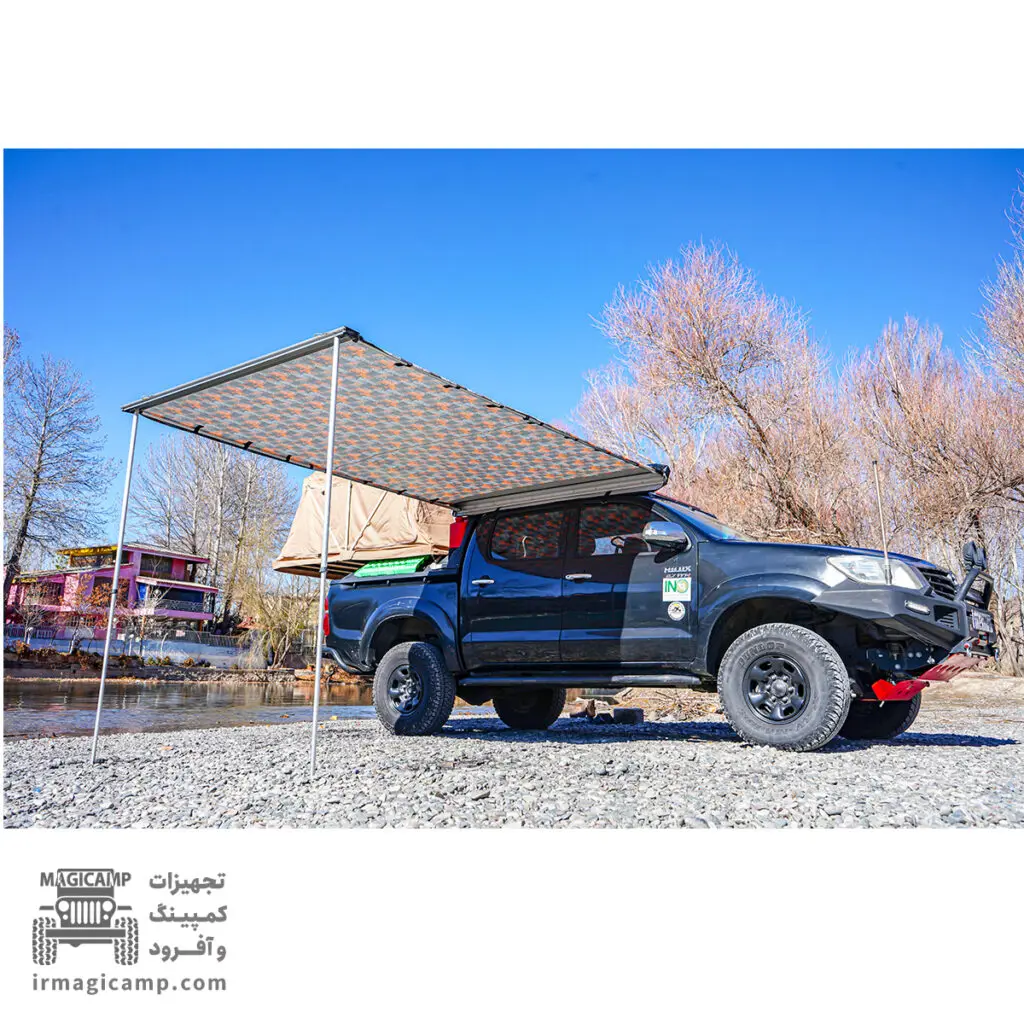 سایبان بغل خودرو VIP سایز 2*3 برند مجیکمپ